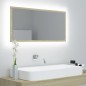 vidaXL LED-Badspiegel Sonoma-Eiche 90x8,5x37 cm Acryl vidaXL LED-Badspiegel Sonoma-Eiche 90x8,5x37 cm Acryl