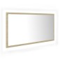 vidaXL LED-Badspiegel Sonoma-Eiche 90x8,5x37 cm Acryl vidaXL LED-Badspiegel Sonoma-Eiche 90x8,5x37 cm Acryl