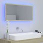 vidaXL LED-Badspiegel Sonoma-Eiche 90x8,5x37 cm Acryl vidaXL LED-Badspiegel Sonoma-Eiche 90x8,5x37 cm Acryl