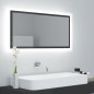 vidaXL LED-Badspiegel Hochglanz-Grau 90x8,5x37 cm Acryl vidaXL LED-Badspiegel Hochglanz-Grau 90x8,5x37 cm Acryl