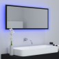 vidaXL LED-Badspiegel Schwarz 100x8,5x37 cm Acryl vidaXL LED-Badspiegel Schwarz 100x8,5x37 cm Acryl