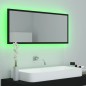 vidaXL LED-Badspiegel Schwarz 100x8,5x37 cm Acryl vidaXL LED-Badspiegel Schwarz 100x8,5x37 cm Acryl