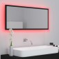 vidaXL LED-Badspiegel Schwarz 100x8,5x37 cm Acryl vidaXL LED-Badspiegel Schwarz 100x8,5x37 cm Acryl
