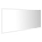 vidaXL LED-Badspiegel Hochglanz-Weiß 100x8,5x37 cm Acryl vidaXL LED-Badspiegel Hochglanz-Weiß 100x8,5x37 cm Acryl