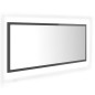 vidaXL LED-Badspiegel Hochglanz-Grau 100x8,5x37 cm Acryl vidaXL LED-Badspiegel Hochglanz-Grau 100x8,5x37 cm Acryl