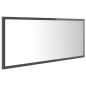 vidaXL LED-Badspiegel Hochglanz-Grau 100x8,5x37 cm Acryl vidaXL LED-Badspiegel Hochglanz-Grau 100x8,5x37 cm Acryl