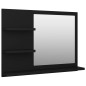 vidaXL Badspiegel Schwarz 60x10,5x45 cm Holzwerkstoff vidaXL Badspiegel Schwarz 60x10,5x45 cm Holzwerkstoff
