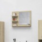 vidaXL Badspiegel Sonoma-Eiche 60x10,5x45 cm Holzwerkstoff vidaXL Badspiegel Sonoma-Eiche 60x10,5x45 cm Holzwerkstoff