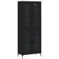 Highboard Schwarz 69,5x34x180 cm Holzwerkstoff Highboard Schwarz 69,5x34x180 cm Holzwerkstoff