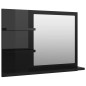 vidaXL Badspiegel Hochglanz-Schwarz 60x10,5x45 cm Holzwerkstoff vidaXL Badspiegel Hochglanz-Schwarz 60x10,5x45 cm Holzwerkstoff
