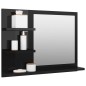 vidaXL Badspiegel Hochglanz-Schwarz 60x10,5x45 cm Holzwerkstoff vidaXL Badspiegel Hochglanz-Schwarz 60x10,5x45 cm Holzwerkstoff