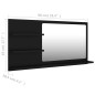 vidaXL Badspiegel Schwarz 90x10,5x45 cm Holzwerkstoff vidaXL Badspiegel Schwarz 90x10,5x45 cm Holzwerkstoff