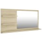 vidaXL Badspiegel Sonoma-Eiche 90x10,5x45 cm Holzwerkstoff vidaXL Badspiegel Sonoma-Eiche 90x10,5x45 cm Holzwerkstoff