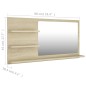 vidaXL Badspiegel Sonoma-Eiche 90x10,5x45 cm Holzwerkstoff vidaXL Badspiegel Sonoma-Eiche 90x10,5x45 cm Holzwerkstoff