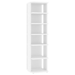 vidaXL Schuhschrank Weiß 27,5x27x102 cm Holzwerkstoff