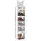 vidaXL Schuhschrank Weiß 27,5x27x102 cm Holzwerkstoff vidaXL Schuhschrank Weiß 27,5x27x102 cm Holzwerkstoff