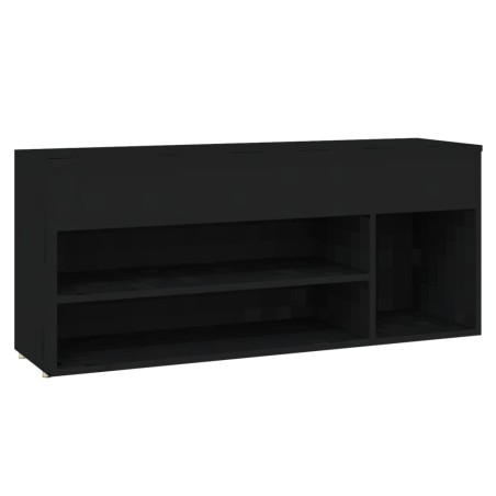 vidaXL Schuhbank Schwarz 105x30x45 cm Holzwerkstoff