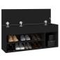vidaXL Schuhbank Schwarz 105x30x45 cm Holzwerkstoff vidaXL Schuhbank Schwarz 105x30x45 cm Holzwerkstoff