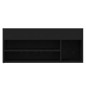 vidaXL Schuhbank Schwarz 105x30x45 cm Holzwerkstoff vidaXL Schuhbank Schwarz 105x30x45 cm Holzwerkstoff
