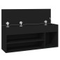 vidaXL Schuhbank Schwarz 105x30x45 cm Holzwerkstoff vidaXL Schuhbank Schwarz 105x30x45 cm Holzwerkstoff