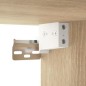 vidaXL Spiegelschrank mit LED Sonoma-Eiche 76x15x55 cm vidaXL Spiegelschrank mit LED Sonoma-Eiche 76x15x55 cm