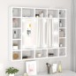 vidaXL Spiegelschrank mit LED Weiß 91x15x76,5 cm vidaXL Spiegelschrank mit LED Weiß 91x15x76,5 cm