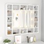 vidaXL Spiegelschrank mit LED Weiß 91x15x76,5 cm vidaXL Spiegelschrank mit LED Weiß 91x15x76,5 cm