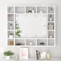 vidaXL Spiegelschrank mit LED Weiß 91x15x76,5 cm vidaXL Spiegelschrank mit LED Weiß 91x15x76,5 cm