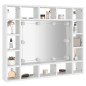 vidaXL Spiegelschrank mit LED Weiß 91x15x76,5 cm vidaXL Spiegelschrank mit LED Weiß 91x15x76,5 cm