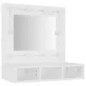 vidaXL Spiegelschrank mit LED Weiß 60x31,5x62 cm vidaXL Spiegelschrank mit LED Weiß 60x31,5x62 cm