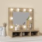 vidaXL Spiegelschrank mit LED Sonoma-Eiche 60x31,5x62 cm vidaXL Spiegelschrank mit LED Sonoma-Eiche 60x31,5x62 cm
