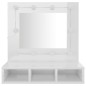 vidaXL Spiegelschrank mit LED Hochglanz-Weiß 60x31,5x62 cm vidaXL Spiegelschrank mit LED Hochglanz-Weiß 60x31,5x62 cm