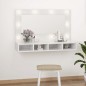 vidaXL Spiegelschrank mit LED Hochglanz-Weiß 90x31,5x62 cm vidaXL Spiegelschrank mit LED Hochglanz-Weiß 90x31,5x62 cm