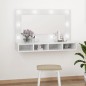 vidaXL Spiegelschrank mit LED Hochglanz-Weiß 90x31,5x62 cm vidaXL Spiegelschrank mit LED Hochglanz-Weiß 90x31,5x62 cm