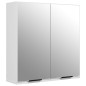 vidaXL Bad-Spiegelschrank Weiß 64x20x67 cm vidaXL Bad-Spiegelschrank Weiß 64x20x67 cm