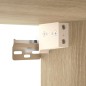 vidaXL Bad-Spiegelschrank Sonoma-Eiche 64x20x67 cm vidaXL Bad-Spiegelschrank Sonoma-Eiche 64x20x67 cm