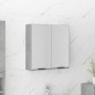vidaXL Bad-Spiegelschrank Betongrau 64x20x67 cm vidaXL Bad-Spiegelschrank Betongrau 64x20x67 cm