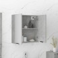 vidaXL Bad-Spiegelschrank Betongrau 64x20x67 cm vidaXL Bad-Spiegelschrank Betongrau 64x20x67 cm