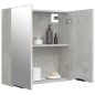 vidaXL Bad-Spiegelschrank Betongrau 64x20x67 cm vidaXL Bad-Spiegelschrank Betongrau 64x20x67 cm