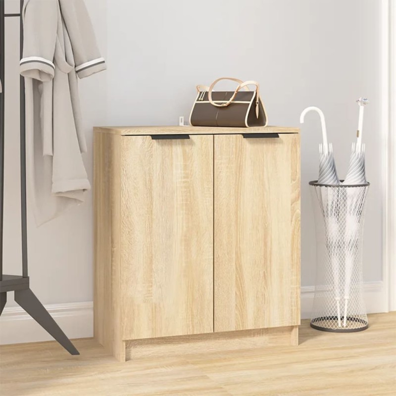 vidaXL Schuhschrank Sonoma-Eiche 59x35x70 cm Holzwerkstoff vidaXL Schuhschrank Sonoma-Eiche 59x35x70 cm Holzwerkstoff