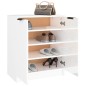 vidaXL Schuhschrank Hochglanz-Weiß 59x35x70 cm Holzwerkstoff vidaXL Schuhschrank Hochglanz-Weiß 59x35x70 cm Holzwerkstoff