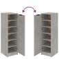 vidaXL Schuhschrank Betongrau 30x35x100 cm Holzwerkstoff vidaXL Schuhschrank Betongrau 30x35x100 cm Holzwerkstoff