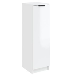 vidaXL Schuhschrank Hochglanz-Weiß 30x35x100 cm Holzwerkstoff