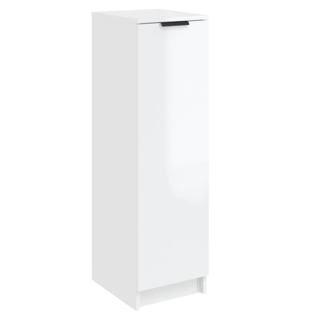 vidaXL Schuhschrank Hochglanz-Weiß 30x35x100 cm Holzwerkstoff