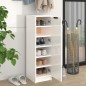 vidaXL Schuhschrank Hochglanz-Weiß 30x35x100 cm Holzwerkstoff vidaXL Schuhschrank Hochglanz-Weiß 30x35x100 cm Holzwerkstoff