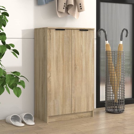 vidaXL Schuhschrank Sonoma-Eiche 59x35x100 cm Holzwerkstoff