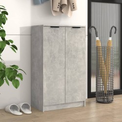 vidaXL Schuhschrank Betongrau 59x35x100 cm Holzwerkstoff