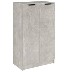 vidaXL Schuhschrank Betongrau 59x35x100 cm Holzwerkstoff