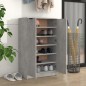 vidaXL Schuhschrank Betongrau 59x35x100 cm Holzwerkstoff vidaXL Schuhschrank Betongrau 59x35x100 cm Holzwerkstoff