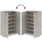 vidaXL Schuhschrank Betongrau 59x35x100 cm Holzwerkstoff vidaXL Schuhschrank Betongrau 59x35x100 cm Holzwerkstoff